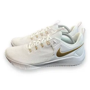 Nike Air Zoom Hyperace 2 SE White Metallic Gold Volleyball Shoes Men Size 10‎