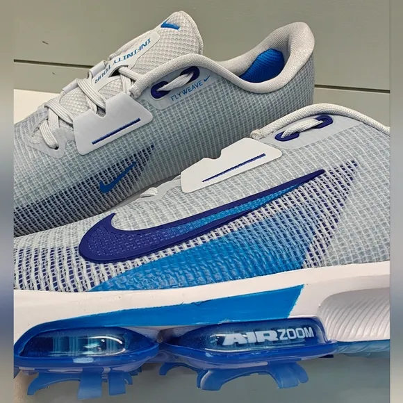 Nike Air Zoom Infinity Tour 2 FlyWeave Grey Game Royal FD0217-001 Golf Shoes sz9