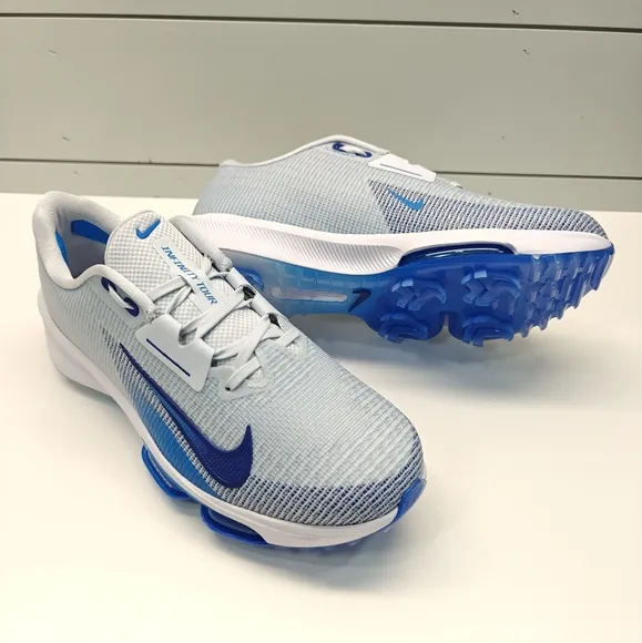 Nike Air Zoom Infinity Tour 2 FlyWeave Grey Game Royal FD0217-001 Golf Shoes sz9