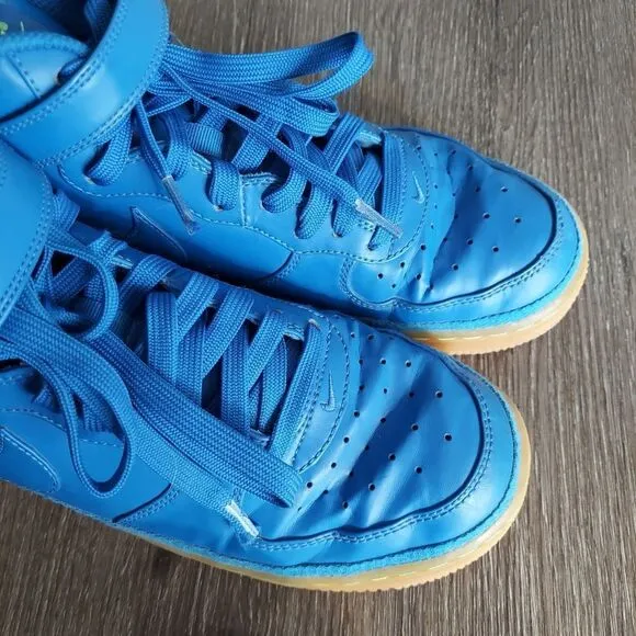 Nike Air Force 1 MID LV8 GS Size 6.5Y Blue Athletic Shoes Sneakers 820342-400