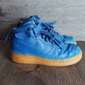Nike Air Force 1 MID LV8 GS Size 6.5Y Blue Athletic Shoes Sneakers 820342-400