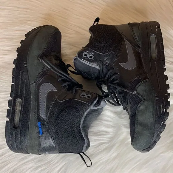 Nike Air Max 1 Mid Sneakerboot Women's Shoes Black/Dark Grey/ Size 7