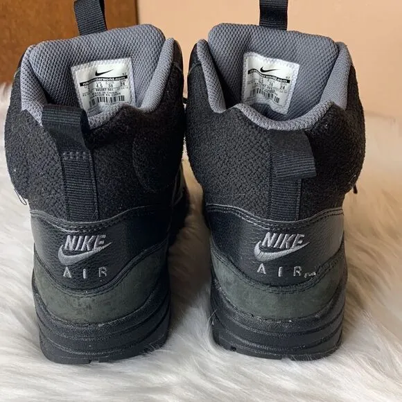 Nike Air Max 1 Mid Sneakerboot Women's Shoes Black/Dark Grey/ Size 7