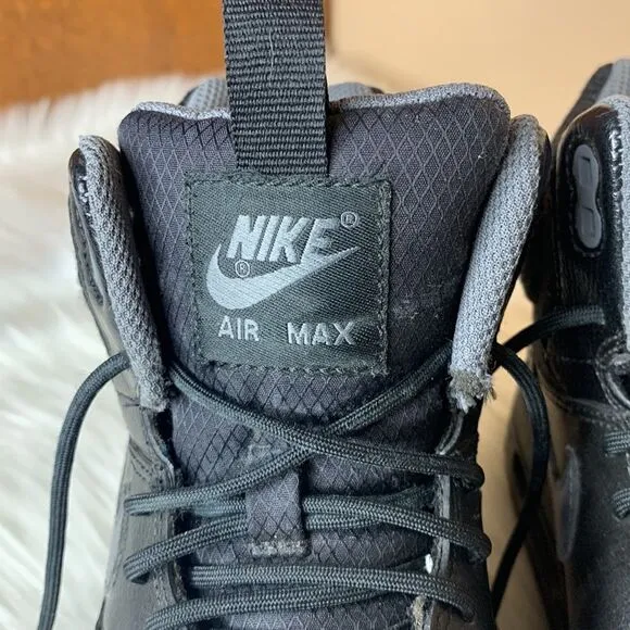 Nike Air Max 1 Mid Sneakerboot Women's Shoes Black/Dark Grey/ Size 7