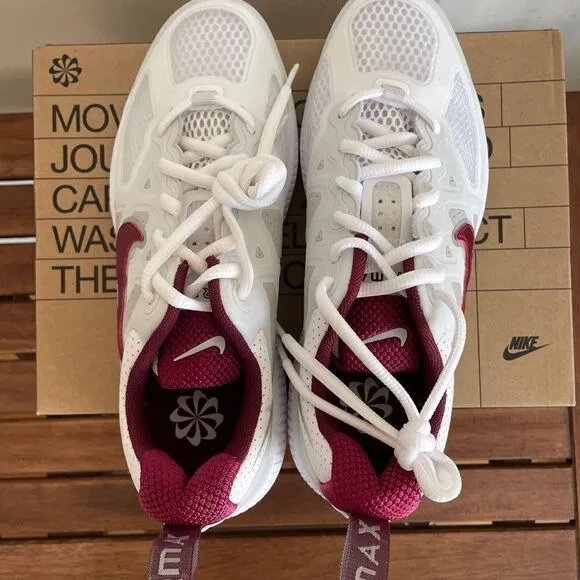 Nike Air Max Genome(GS) White Dark Beetroot Women 6.5/Big Kid 5Y(CZ4652-105)