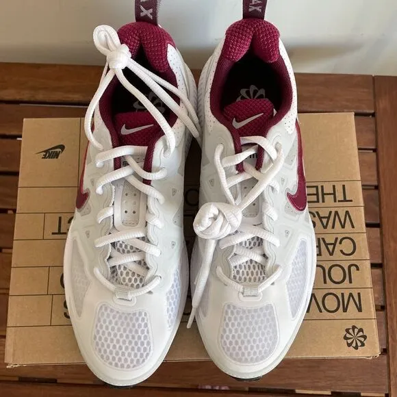 Nike Air Max Genome(GS) White Dark Beetroot Women 6.5/Big Kid 5Y(CZ4652-105)