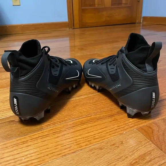 Nike Alpha Huarache 8 Elite LAX Lacrosse Cleats Black CW4440-011 Men's Size 13