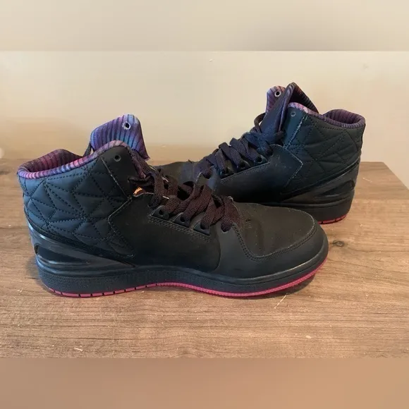 Nike Boys Air Jordan 1 Flight 3 729519-001 Black Basketball Shoes Sneakers Sz 7Y