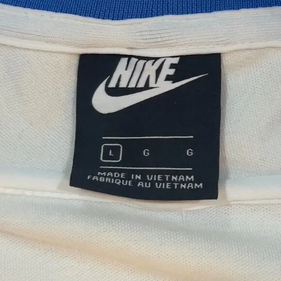 Nike CBF Brasil Futbol Soccer Club Full Zip Track Jacket White Blue Men's Large