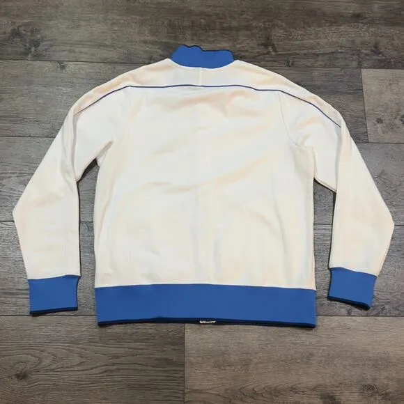 Nike CBF Brasil Futbol Soccer Club Full Zip Track Jacket White Blue Men's Large