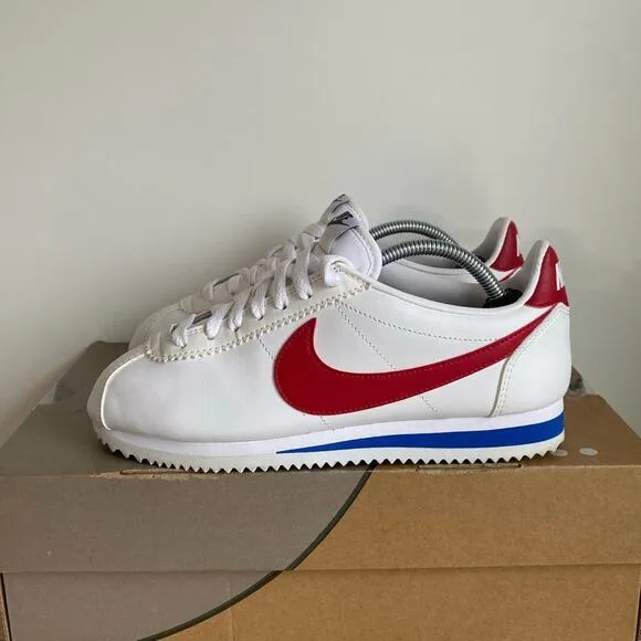 Nike Cortez Forrest Gump Red White Blue Women Running Shoes 807471-103 - SZ 7.5