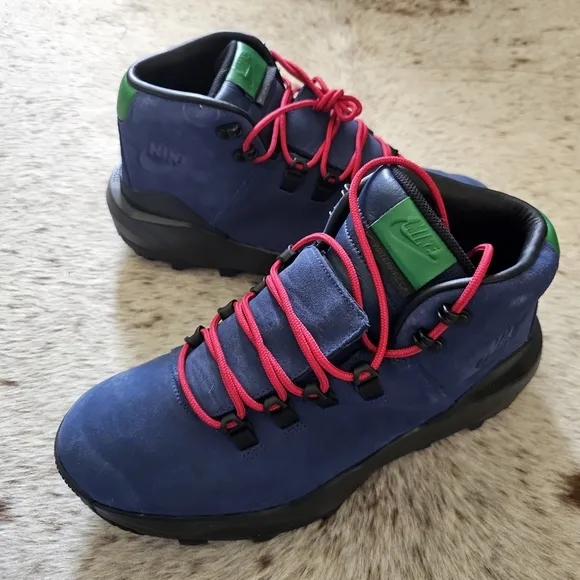 Nike Cygnal Men's Waterproof Suede Hiking Shoes Boots Navy Size 11.5 NEW