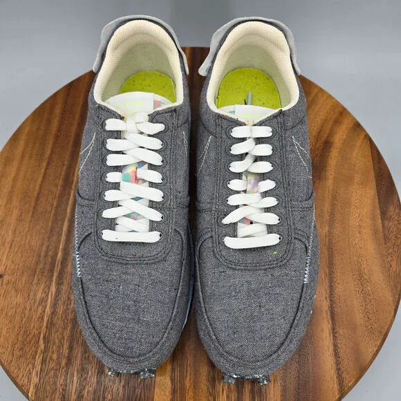 Nike Daybreak Type Shoes Men's 8 Gray Recycled Canvas Low Top Athletic Sneakers