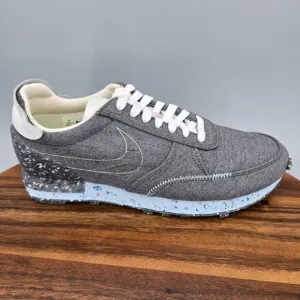Nike Daybreak Type Shoes Men's 8 Gray Recycled Canvas Low Top Athletic Sneakers