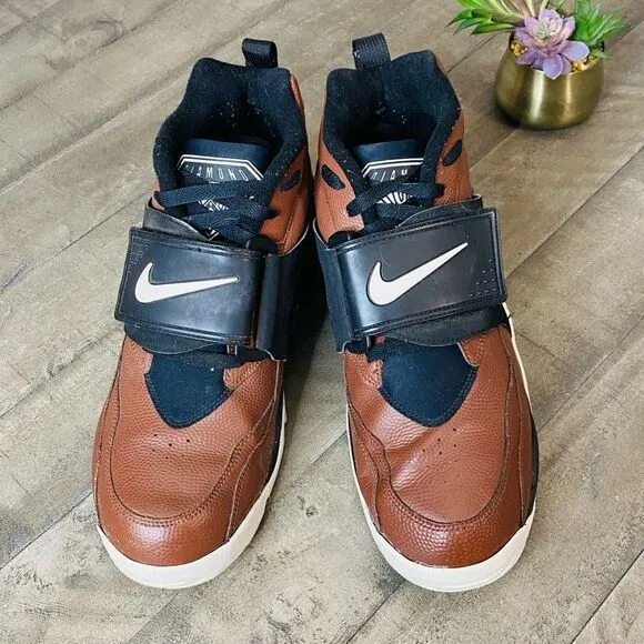 Nike Diamond Turf Football Brown Training Sneakers 2013 Men’s Size 12