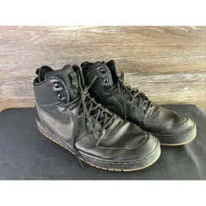 Nike Ebernon Mid Winter Black Gum Mens Shoes AQ8754-001 Size 12 Sneakers