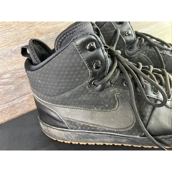 Nike Ebernon Mid Winter Black Gum Mens Shoes AQ8754-001 Size 12 Sneakers