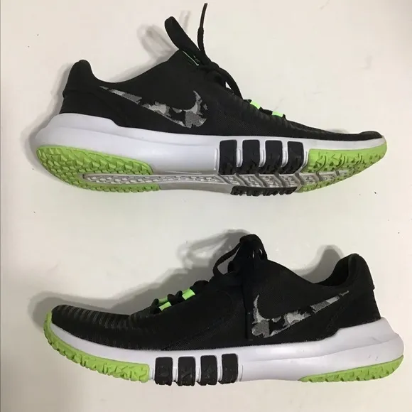 Nike Flex Control TR 4 Cross Training  Running Workout Camo/Black/Green Size 6.5