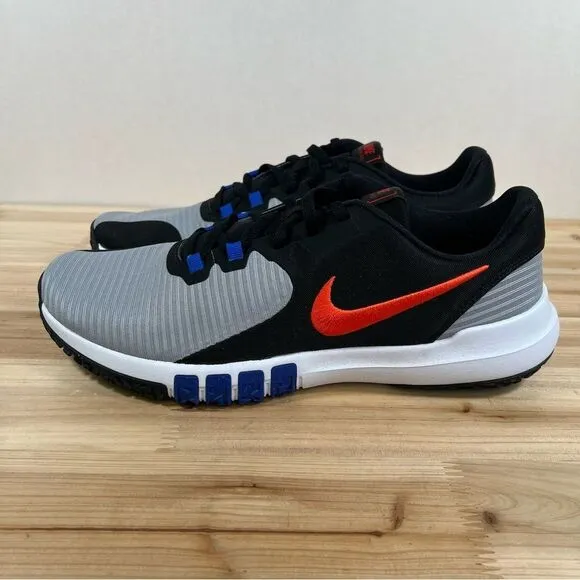 Nike Flex Control TR4 training gym Shoes Men’s 11.5 Wolf grey orange black NEW