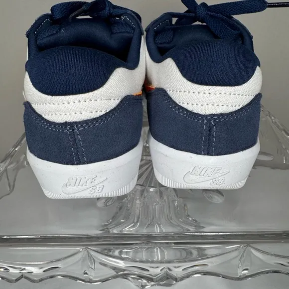 Nike Forcé 58 SB Men’s Midnight Navy-Orange Sneakers Size 5.5 NWOT