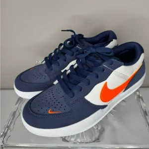 Nike Forcé 58 SB Men’s Midnight Navy-Orange Sneakers Size 5.5 NWOT