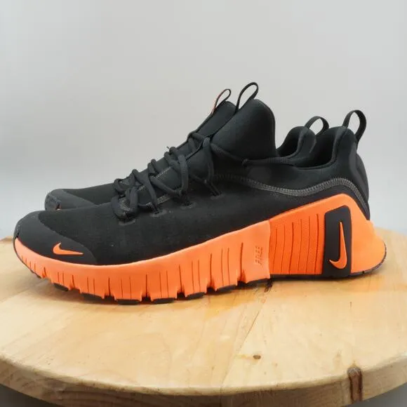 Nike Free Metcon 6 Mens Size 13 Shoes Black Orange Athletic Training Sneakers