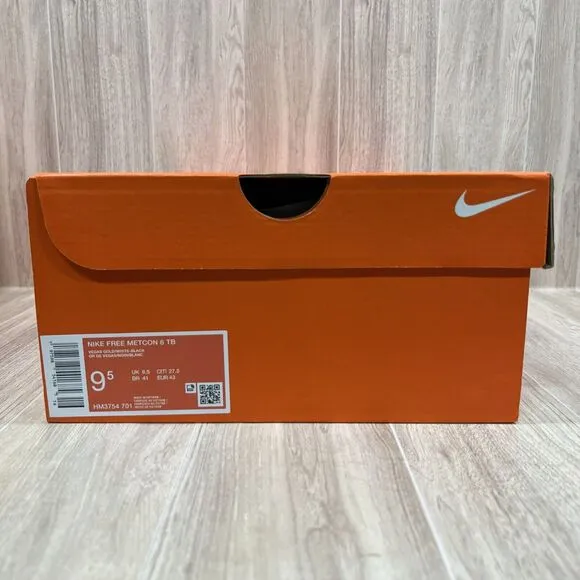 Nike Free Metcon 6 TB 'Vegas Gold' HM3754-701 Training Shoes Men's Size 9.5