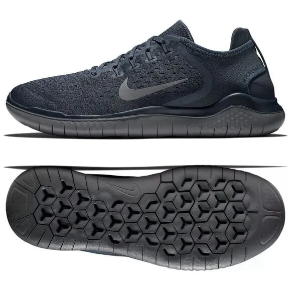 Nike Free RN 2018 Thunder Blue Gunsmoke 942836-401 Running Shoes Men's Sz 10