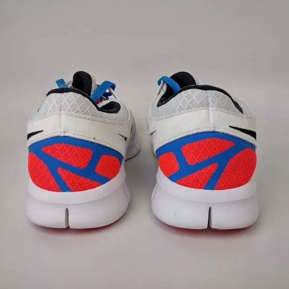 Nike Free Run 2 White Photo Blue Red Black Sneakers Shoes DX1794-100 Men's 9.5