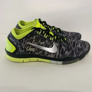 Nike Free TR Connect 2 Women Size 9 Gray Leopard Print Training Shoes 3648