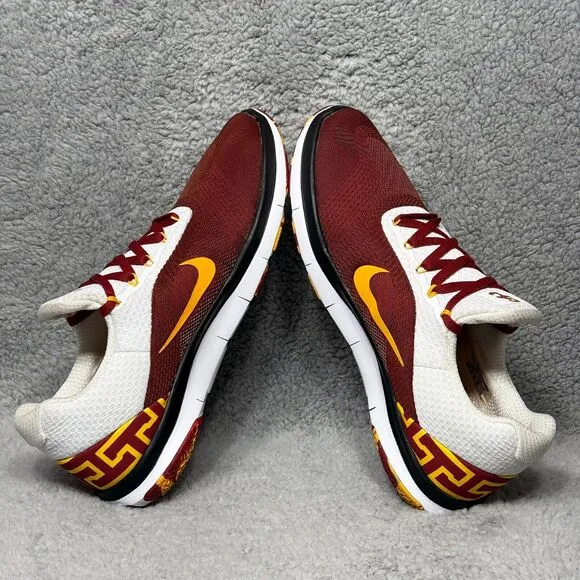 Nike Free Trainer V7 USC Trojans Mens Size 9 Training Shoes Sneakers Crimson Red