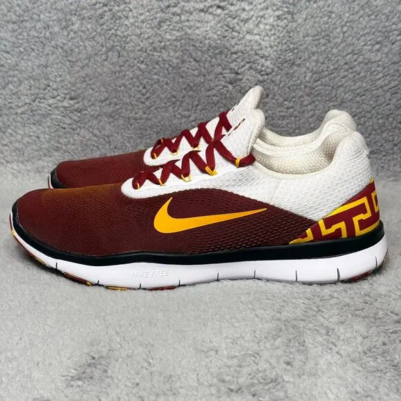 Nike Free Trainer V7 USC Trojans Mens Size 9 Training Shoes Sneakers Crimson Red