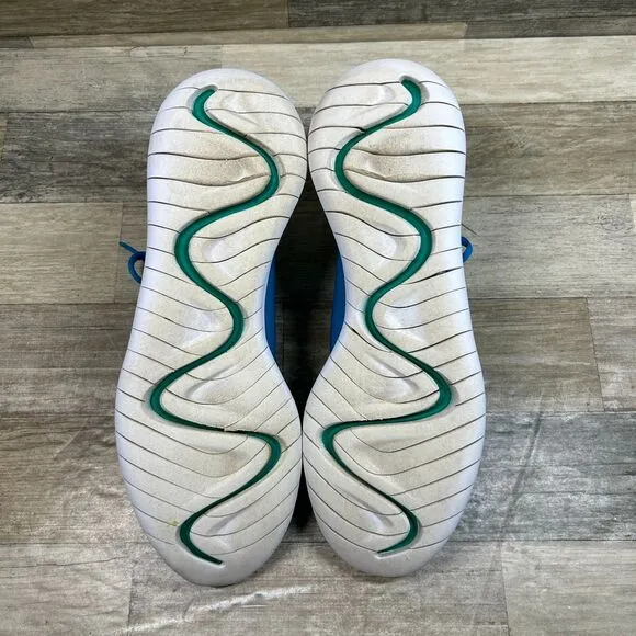 Nike Hakata Shoes Men's 11.5 Blue Green Running Lightweight Training Sneakers
