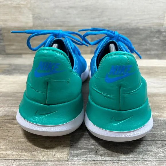 Nike Hakata Shoes Men's 11.5 Blue Green Running Lightweight Training Sneakers