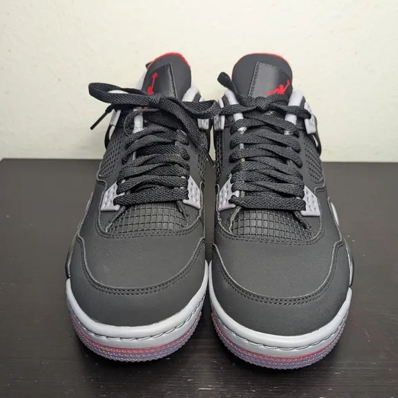 Nike Jordan 4 Golf Bred Sneakers Shoes CU9981-002 Mens Sizes Black New