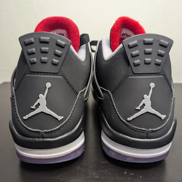 Nike Jordan 4 Golf Bred Sneakers Shoes CU9981-002 Mens Sizes Black New