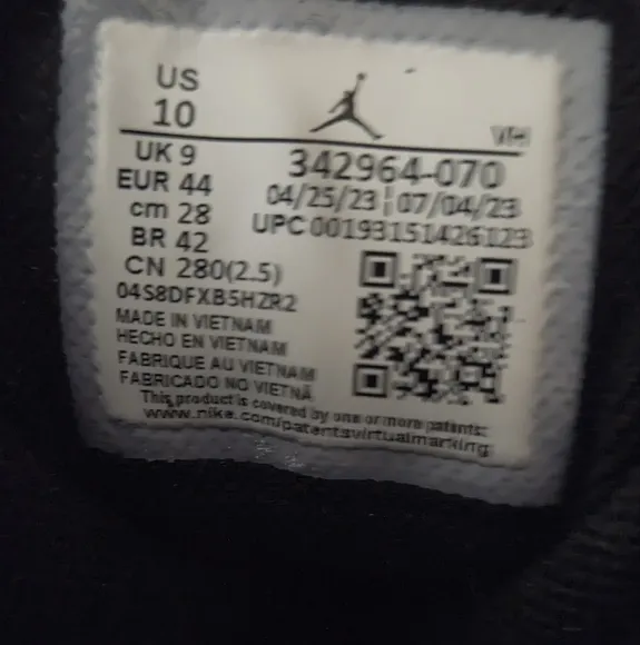 Nike Jordan True Flight Black Metallic Gold Mens Sneakers Shoes Size 10