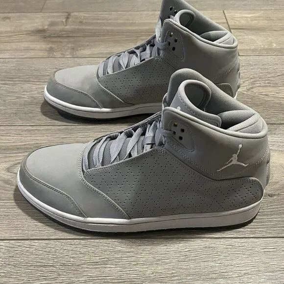 Nike Jordan 1 Flight 5 Premium Mens Shoes Grey White 881434-003 Size: 10.5