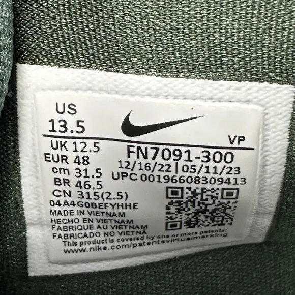 Nike KD 16 TB Basketball Shoes Mens 13.5 Team Green White FN7091-300