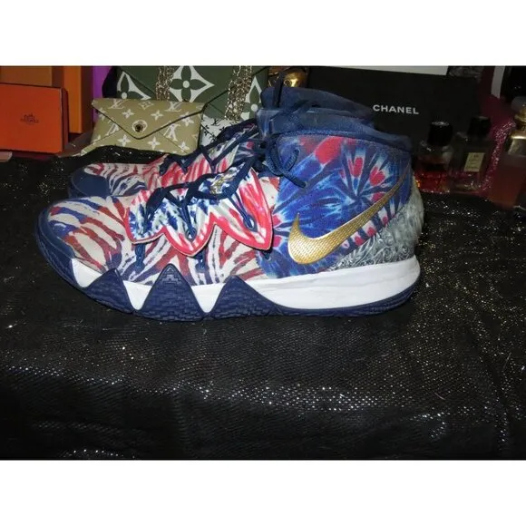 Nike Kybrid S2 Kyrie Irving What the USA Sneakers CQ9323 400 Tie Dye Shoes Sz 13