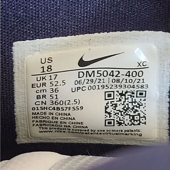 Nike Kyrie 7 TB College Navy Sneakers Size 18 Style DM5042-400