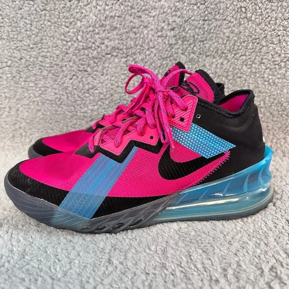 Nike LeBron 18 Low Men's size 9.5 Neon Colorful Basketball athletic Shoes CV7562