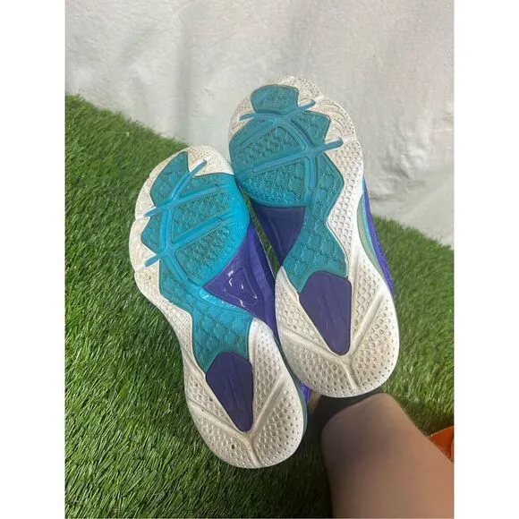 Nike Lebron 9 Hornets Size 6Y Purple Blue Summit Lake 2012 472664-500
