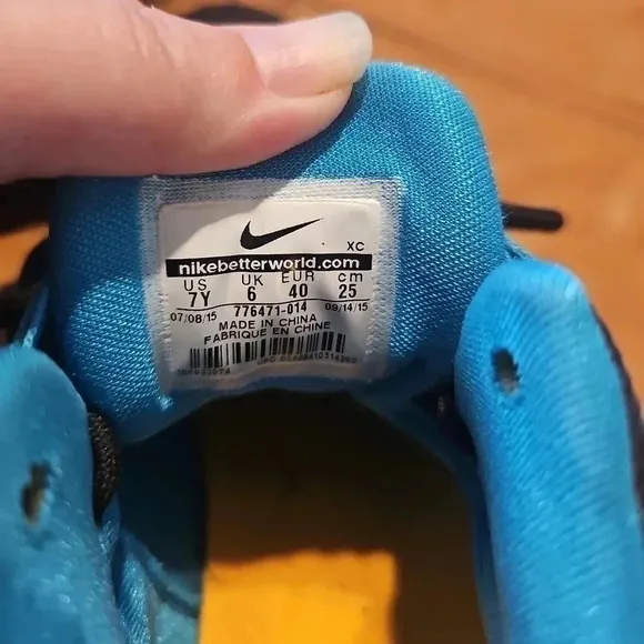 Nike LeBron Soldier IX Kids Sneakers/Shoes - Size 7Y - Blue/Black