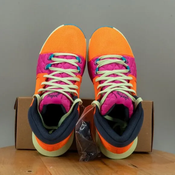 Nike LeBron Witness 8 Mens Size 13 Shoes Orange Fuchsia Green Sneakers