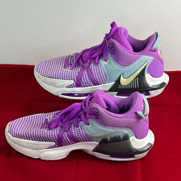 Nike Lebron Witness VII Basketball Sneakers Shoes, Purple, Sz 10.5