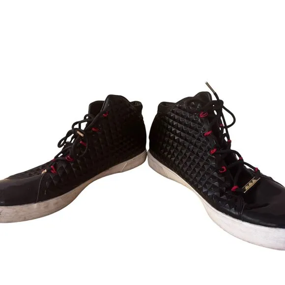 Nike Lebron XII NSW Lifestyle Black Challenge Mens Shoes Sneakers 12.5 bv