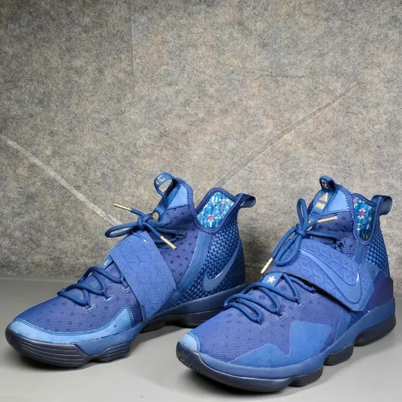 Nike Lebron XIV‎ 14 Limited Agimat Men's 13 Basketball Sneakers Navy Blue