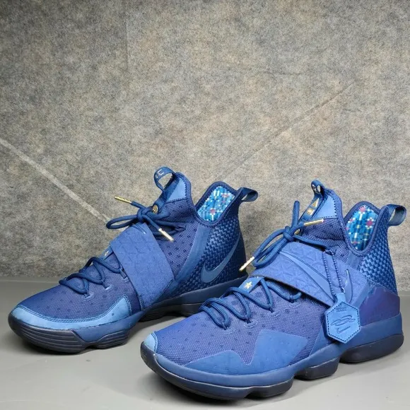 Nike Lebron XIV‎ 14 Limited Agimat Men's 13 Basketball Sneakers Navy Blue