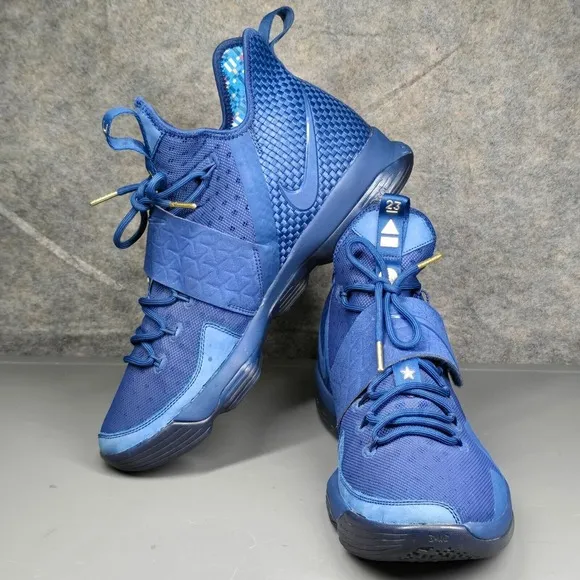 Nike Lebron XIV‎ 14 Limited Agimat Men's 13 Basketball Sneakers Navy Blue